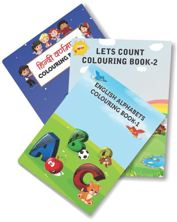 PRESCHOOL COLOURING BOOKS (3 Pcs)